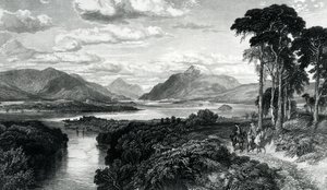 Loch Lomond, gravé par Thomas Brown, de 
